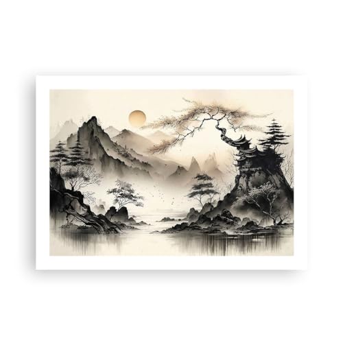 ARTTOR Deco Affiches Murales 70x50cm Affiche Decoration Murale Asie Japon Voir Cuisine Wall Art Design Moderne Poster sans Cadre Tableau Decoration Salon Chambre Decor P2XAA70x50-5777