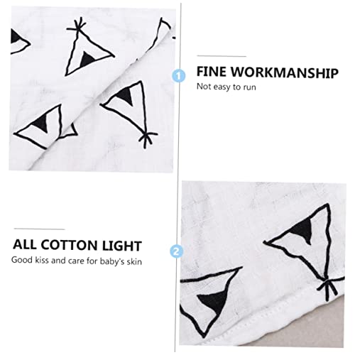 Toyvian 1Pc Inbakeren Peuter Badhanddoek Baby Jongen Badhanddoek Baby Meisje Inbakeren Babybaddoeken Baby Deken Katoen Kinderwagen Hoes Baby Inbakeren Deken Baby Inbakeren Deken Gaas - Afbeelding 4