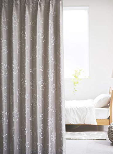 スミノエ(Suminoe) カーテン ブラウン 幅205cm ×丈165cm サーナヤオッリ ランドオブハピネス ドレープ J1002