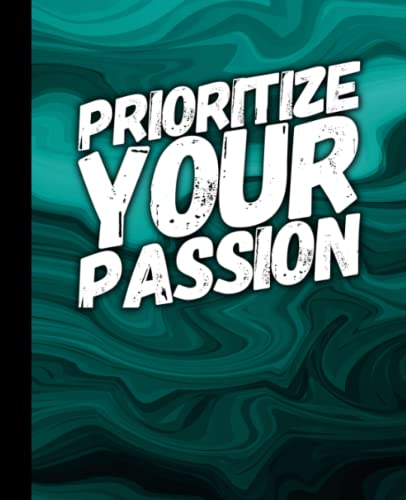 Prioritize Your Passion - Dark Blue Swirl: An Organizational Journal To Boost Productivity - With Motivational Quotes image 2