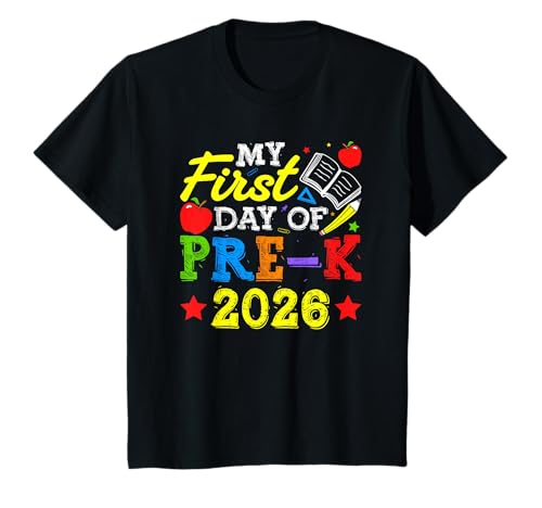 First Day of Pre-K 2026 T-Shirt