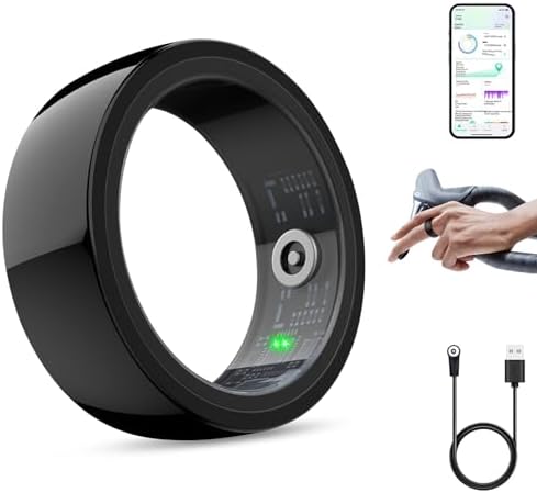 Smart Ring Fitness Tracker Mit Display - Schritte, Herzfrequenz & Schlafüberwachung