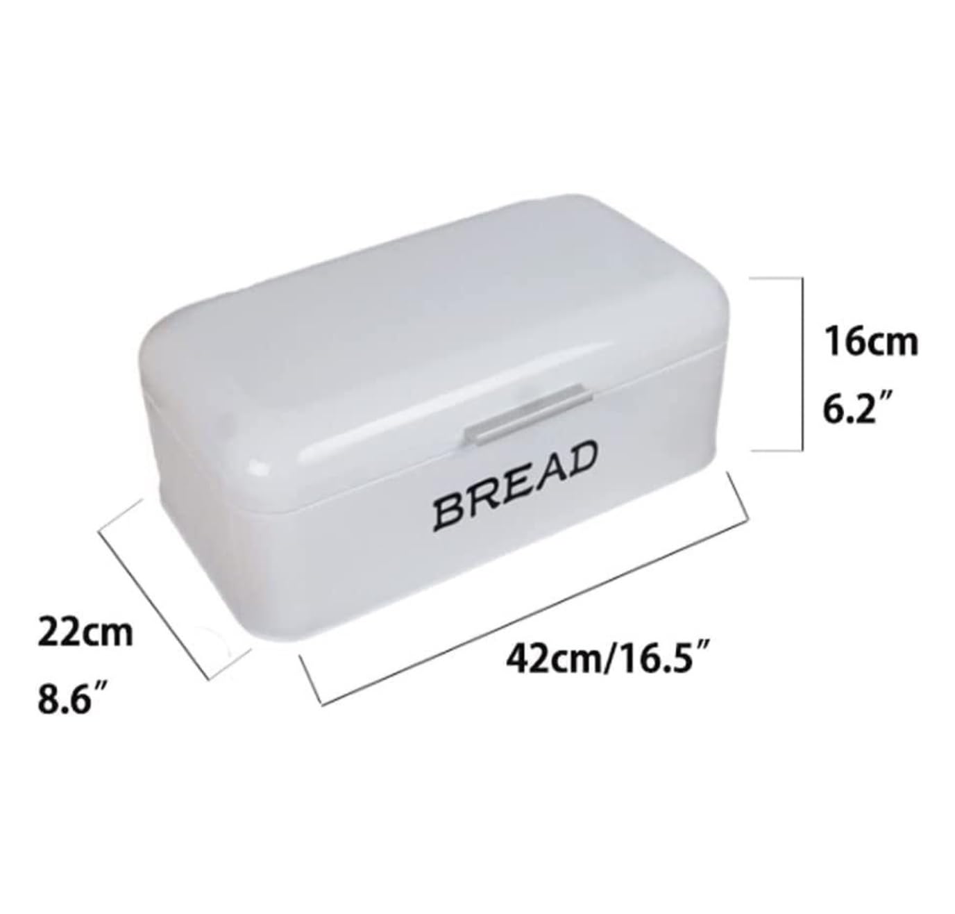 Caja De Pan Panera para Pan Caja De Pan Rectangular, Papelera De Metal para Mostrador, Contenedor De Almacenamiento De Alimentos Secos Multifuncional, Decoración Caja Contenedor De Pan