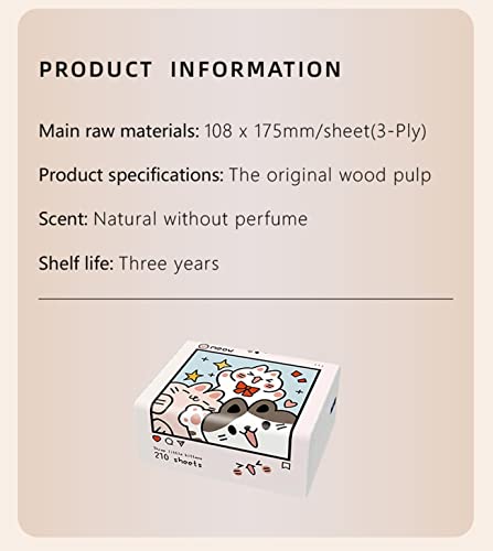 Image of DC DECORIO Tissue Paper (3 Ply, 210 Pulls) | Pack of 10 | 100% Skin-safe Sleek Tissue for Car, Bathroom, Bedroom, Office Random Color