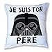 Chamalow Shop Housse de Coussin de décoration Dark Vador Je suis Ton père Chibi et Kawaii