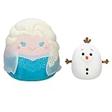 Squishmallows Original Disney Olaf and Elsa 2-Pack - Official Jazwares Plush