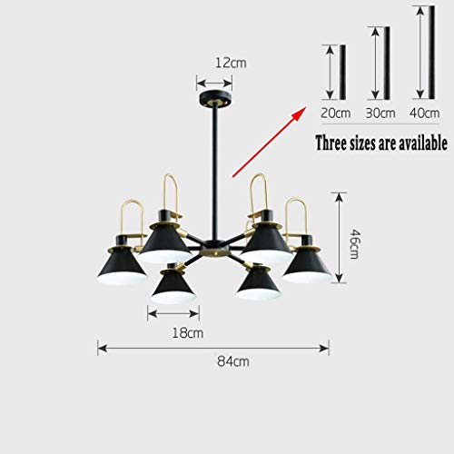 Suspension grappe industrielle luminaire de salon moderne - 3