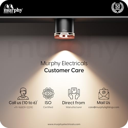 Image of Murphy 3W LED Crystal Surface Mount Light | Warm White | Premium Cylindrical Design | Compact 40mm Height | Efficient Heat Conduction | BIS Approved | 2 Years Warranty | Pack of 2