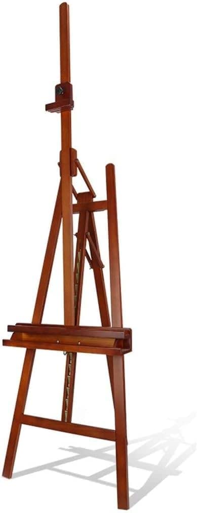 NGDFGR Easel Easel Artist Easel,Brown Easel,Canvas Up To126Cm,Adjustable Height And Working Angles,