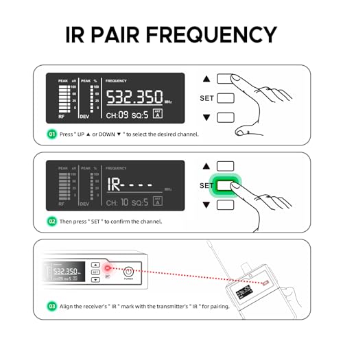 Froket IEM-810 Forket Iem810 Pro Uhf Mono Wireless In Ear Monitor System With Monitoring Type For Stage, Band, Recording Studio, Musicians, Meeting thumb #1