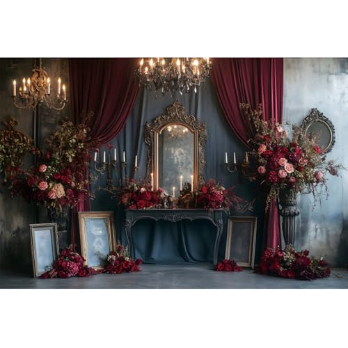 Photographie arrière-plan YongFoto bougies roses pour portrait studio