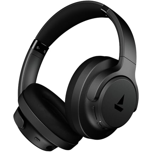 boAt Rockerz 512 ANC,(~40dB) Hybrid ANC, 80H Battery, 40mm Drivers, 40ms Low Latency, ENx Tech,Stream Ad Free Music via App Support, Bluetooth Headphones,...