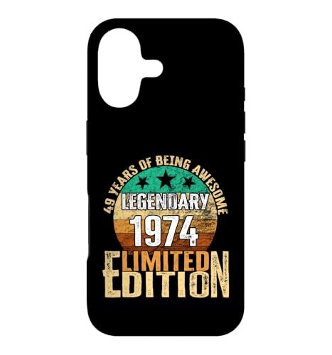 Custodia per iPhone 17 49° Compleanno Vintage 1974 Edizione Limitata