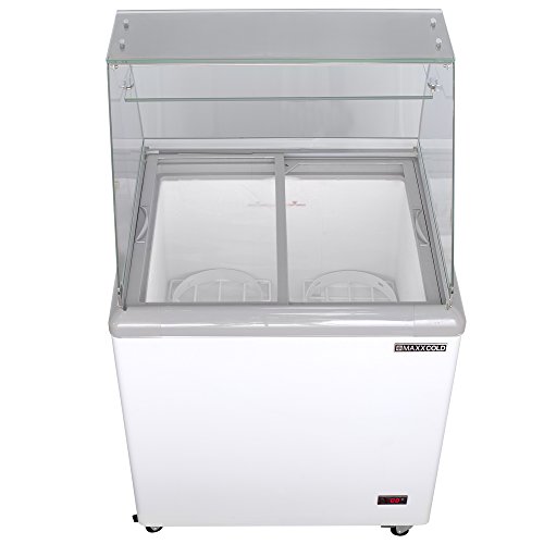 Maxx Cold MXDC-4 4 Flavor 75 cu ft Commercial Ice Cream Dipping Cabinet Freezer