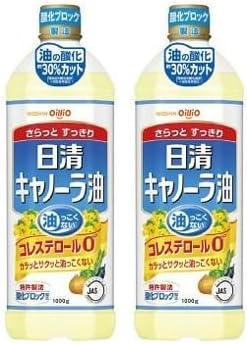 Amazon 日清 キャノーラ油 コレステロール0ゼロ 1000g 2本 日清オイリオ キャノーラ油 通販