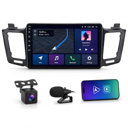 Image of 8core 6+128GB Android Car Radio Stereo for Toyota RAV4 2013-2018: 10.2 inch 1280 * 800 Touchscreen Wireless Carplay Android Auto Backup Camera Mirror Link GPS Bluetooth 5G WiFi FM DSP RDS