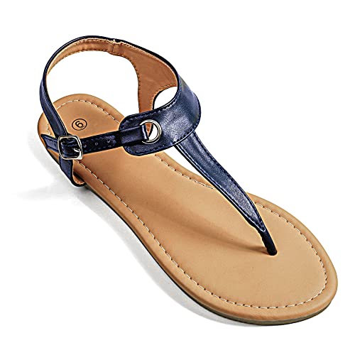 Women's Soles & Souls Flat T-Strap Thong Sandal