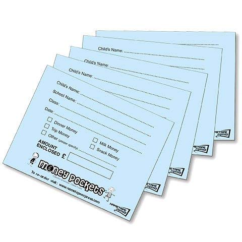 Nametape Express - School Money Envelopes Perfect for Sending Money into School for Dinner Money, Trip Money, Milk Money, Clubs, Donations etc (50)