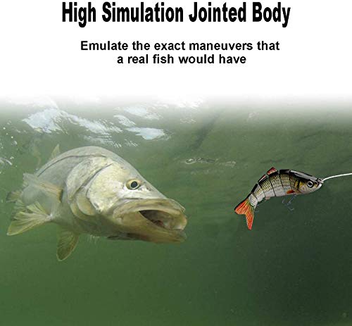 Al Fishing Lure 6 Segment Swimbait Crankbait Hard Bait Slow 18G 10Cm With 6# Fishing Hook Fishing Tackle #TOP4