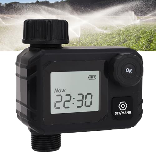 Sprinkler Timer, Programmable Irrigation Hose Timer with Rain Delay, ManualAutomatic Watering System, IPX5 for Garden, Lawn, Pool