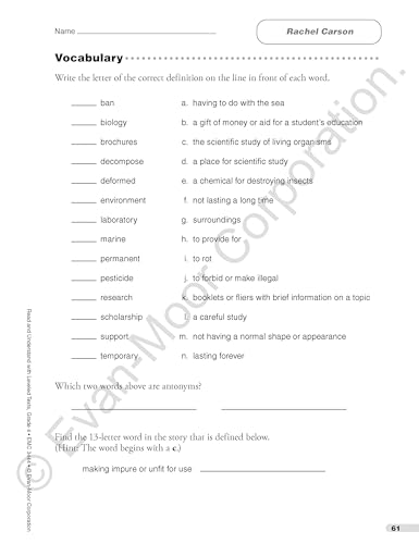 Read and Understand with Leveled Texts, Grade 4 Teacher Resource