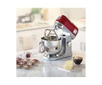 Kenwood kMix KMX750RD Küchenmaschine, 5 l Edelstahl Schüssel, Safe-Use-Sicherheitssystem, Metallgehäuse, 1000 Watt, inkl. 3-Teiligem Patisserie-Set und Spritzschutz, Rot – Ansicht 3