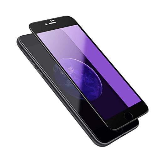 Image of KC PRODUCTS Full Glue Edge to Edge Tempered Glass Screen Protector Compatible with iPhone 8 Plus ith Free Complete Easy Installation Kit