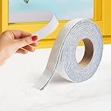 3.5cm x 400cm x 0.5cm Fenster Kondenswasser Absorber – 5mm Filzstreifen zuschneidbar, Anti-Kondenswasser & Feuchtigkeitsschutz für Fenster, Spiegel & Badezimmer, Feuchtigkeitsabsorber Winter (Grau)