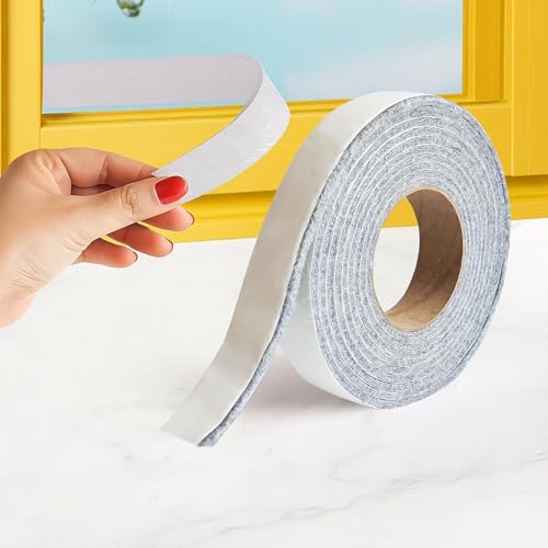 Anti-Condensation Absorbers for Windows(3.5cm x 400cm x 0.5cm) – Reusable Moisture Absorbing Tape for Windowsills, Glass, Doors & Air Conditioners – Self-Adhesive, Winter Water Absorber (Gray)