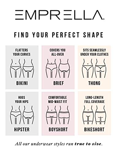 Emprella Panties For Women, Womens Hipster Underwear Pack Soft Cotton Ladies Panty - Large Assorted #TOP6