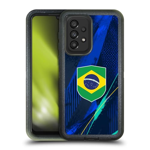 Évitez les écrans brisés : coque Brésil Galaxy A33 5G blindée antichoc pour supporters actifs