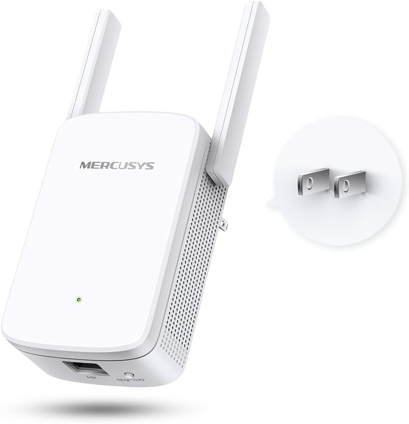 MERCUSYS AC1200 Dual Band WiFi Range Extender (ME30) โ Boosts Coverage, One-Touch WPS Setup, Access Point Mode, 867Mbps on 5GHz + 300Mbps on 2.4GHz, 2 External Antennas