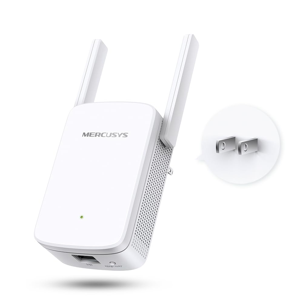 MERCUSYS AC1200 Dual Band WiFi Range Extender (ME30) – Boosts Coverage, One-Touch WPS Setup, Access Point Mode, 867Mbps on 5GHz + 300Mbps on 2.4GHz, 2 External Antennas