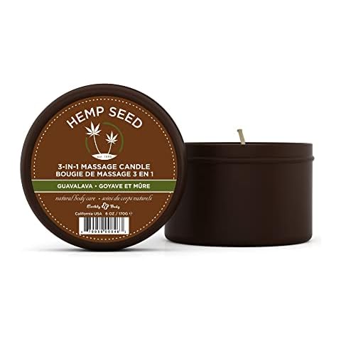 Earthly Body Hemp Seed 3-in-1 Massage Candle Cover