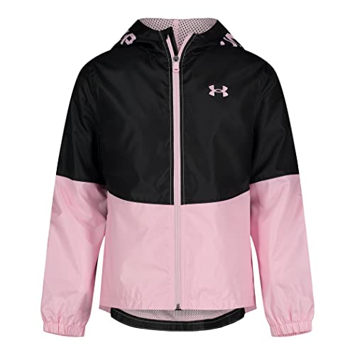 Under Armour Girls' Windbreaker, Zip-up Jacket, Water Repellent and Windproof