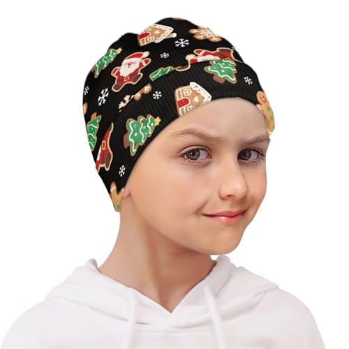 Babrukda Kids Beanie, Christmas Winter Warm Hats for Girls Knit Winter Beanies Skull Cap for Casual Athletic Party Headwear4