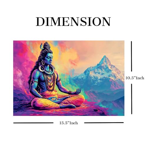 Image of Laptop Skin Stickers HD Quality Sticker for Laptops Upto 15.6 inch (Dustproof|Waterproof|Scratchproof|Reusable) - BE MT Shiva