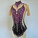 LIUHUO Rhythmic Gymnastics Leotards Fashionable Comfortable Elegant Stylish Purple High Neck