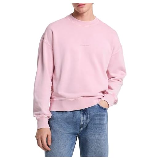 Michael Kors Sudadera de rizo francés para hombre, Rosewater, Medium