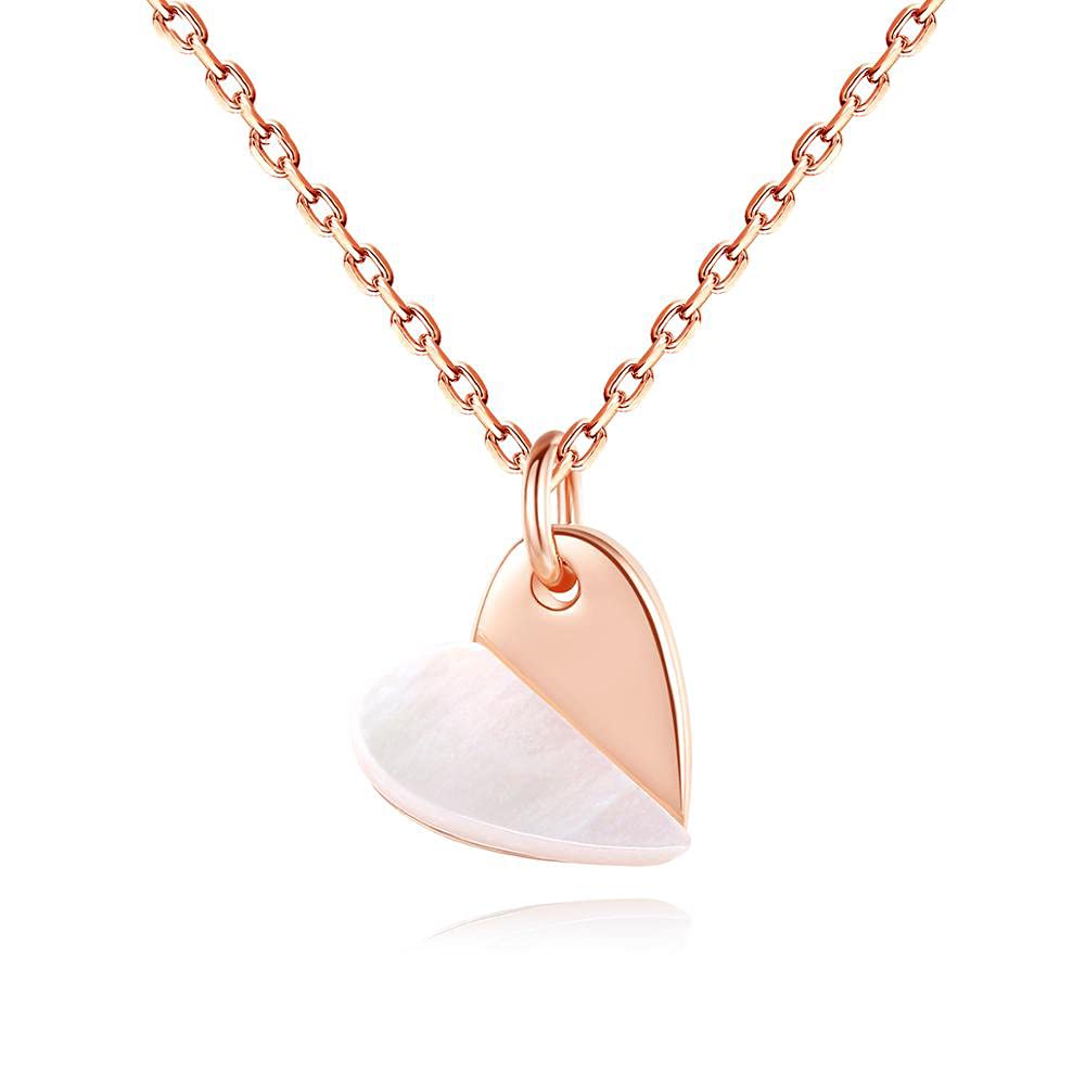Collier pendentif femmes en forme de coeur idéal pour vos rendez-vous - 4