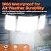 CLAONER LED Security Lights Motion Sensor Outdoor, Dusk to Dawn 20W 3000LM Floodlight 6500K 3 Modes, IP65 Waterproof 3 Head Detected Flood Light for Garage, Yard, Door, Porch, Patio (1 Pack)