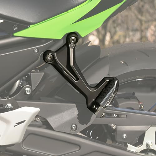 TCMT Motorrad Fußrasten Set für Beifahrer hinten Fußstützen Passend für Kawasaki Ninja 650 Z650 2017-2024