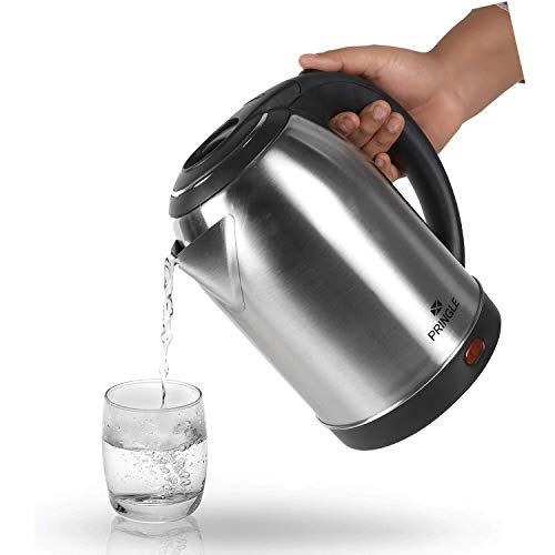 Image of Pringle Nexxa 1.8L Stainless Steel Electric Kettle for Boiling Water for tea and Noodle making with 12 Months Replacement Warranty