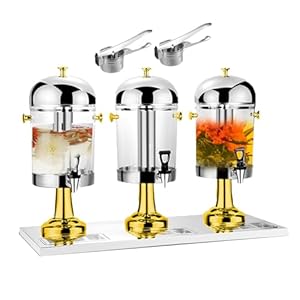 Forplubossmmp 7393 Gold Beverage Chiller Set