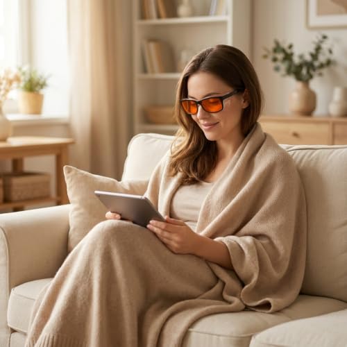 Image of Eyekepper Blue Light Glasses for Woman /Men /Women, Blocking, Fit over Amber