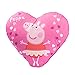 Peppa Cojín con Forma de corazón, Aprox. 40 cm.