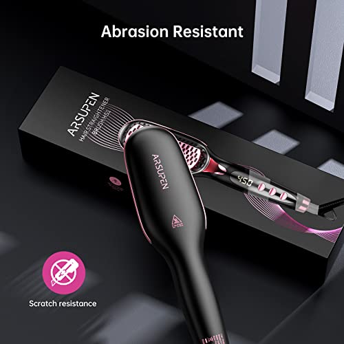 Hair Straightener Brush, Brush Straightener for Women with Anti-Scald & Auto Temperature Lock and Auto-Off, MCH Ceramic Heating - Thumbnail 7