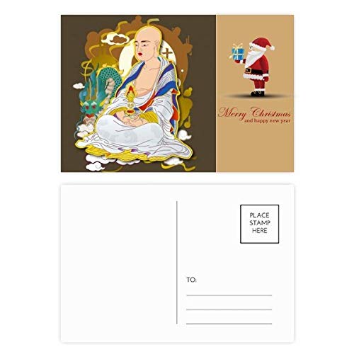 Cartes postales religion bouddhiste et dix-huit arhats pour correspondance