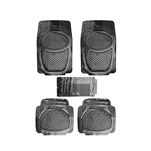 Image of Auto Hub Anty-Skid Rubber Car Floor Mats for Maruti Suzuki Swift New (Model : 2018-Till Date),Automotive Floor Mats - Black-Set of 5