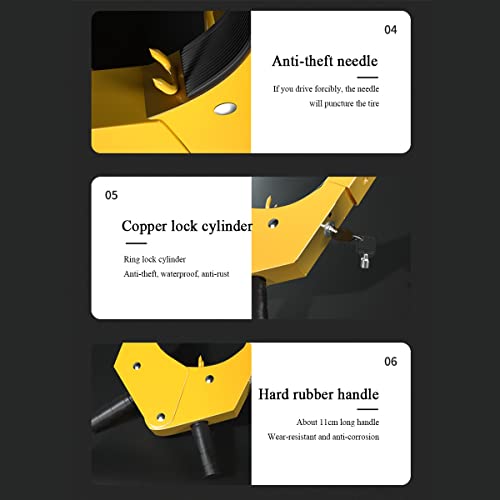 Chwytak do opon, blokada koła, klin pod koło przyczepy samochodowej, antykradzieżowy, samochodów CaTrailers